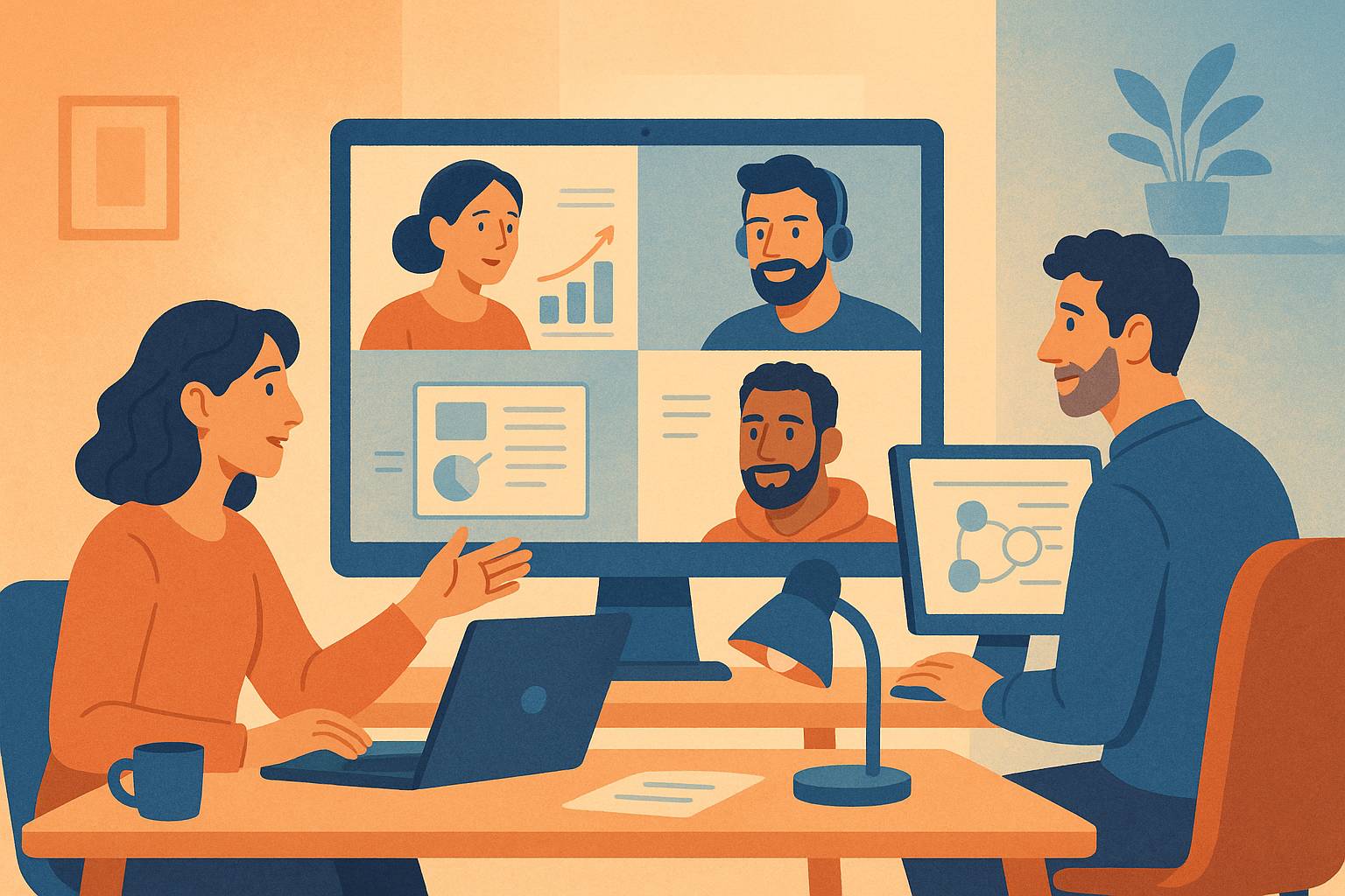 Estrategias para organizar equipos remotos que están en formación