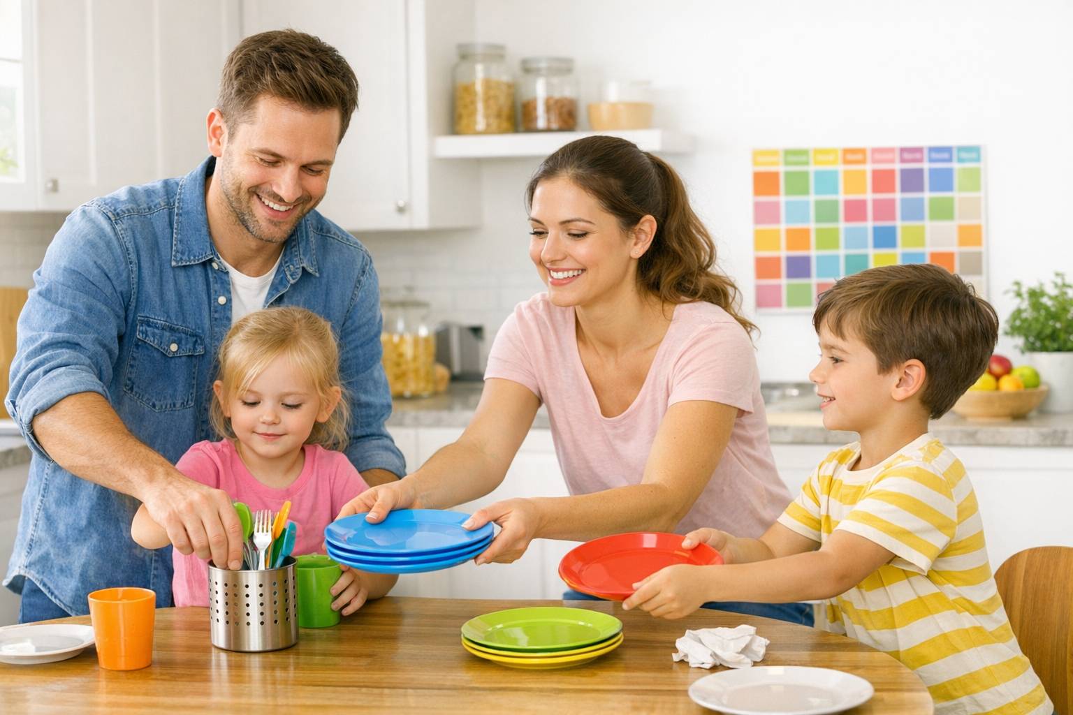 Ideas prácticas para repartir responsabilidades domésticas con niños de 3 a 6 años